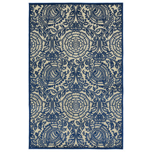 Weather Resistant Outdoor Rug Wayfair Covedale Machine Woven Blue Indoor Outdoor Area Rug