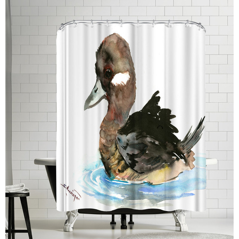 East Urban Home Suren Nersisyan Bufflehead Duck Single Shower