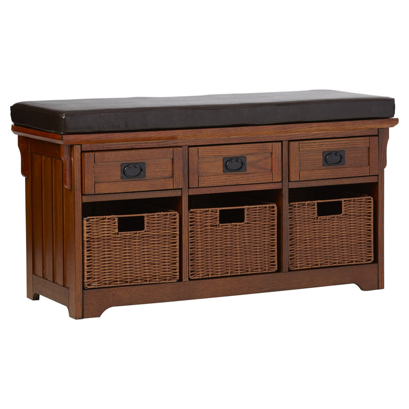 Hemlock Wooden Storage Bench