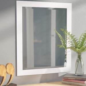 White Beveled Vanity Wall Mirror