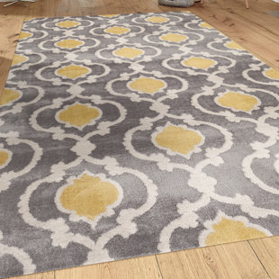 Gold Yellow Rugs You Ll Love Wayfair Melrose Gray Yellow Area Rug