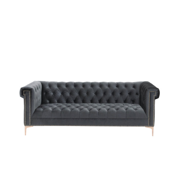 Bea Velvet Chesterfield Sofa Joss Main Bea Velvet Chesterfield Sofa