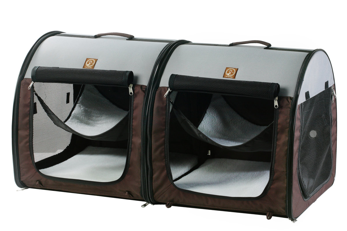 OneForPets Double Fabric Portable Pet Crate/Carrier & Reviews Wayfair