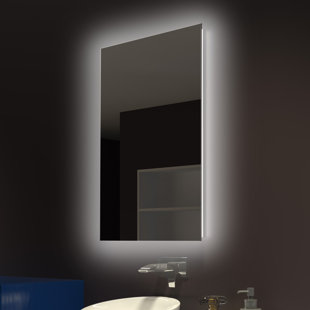 Backlit Mirror Wayfair Moumoune Backlit Bathroom Vanity Mirror