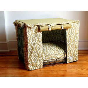 Damask Dog Crate Cover