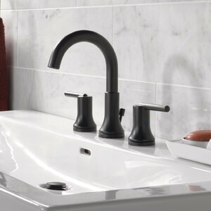 Trinsicu00ae Bathroom Widespread Double Handle Bathroom Faucet with Drain Assembly and Diamond Seal Technology