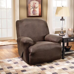 Stretch Leather T-Cushion Recliner Slipcover