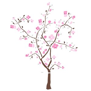 Deco 105 Piece Spring Blossom Giant Wall Decal