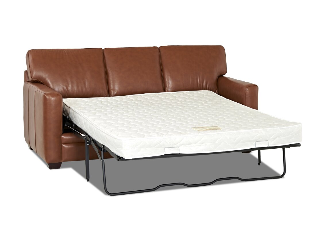 carleton leather sleeper sofa
