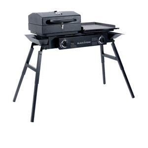 Tailgater 2-Burner Propane Gas Griddle Grill with Stove