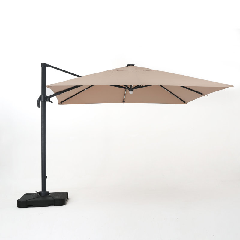 Laude Run Jendayi 9 5 Square Cantilever Umbrella Reviews Wayfair Jendayi 9 5 Square Cantilever Umbrella
