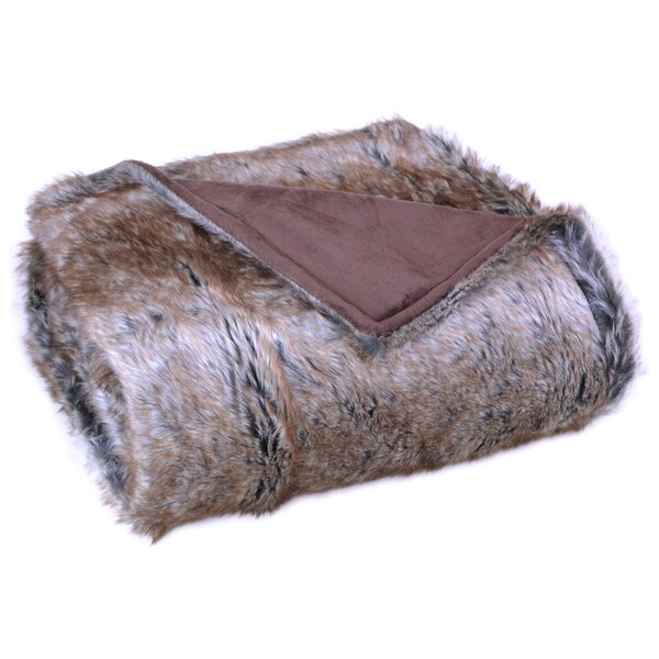 Loon Peak Glazypeau Faux Fur Throw Blanket & Reviews | Wayfair