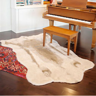 Reindeer Hide Rug Wayfair Reindeer Hide Gray Faux Cowhide Area Rug