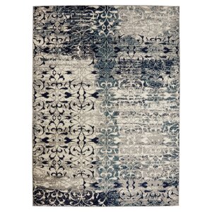 Peabody Beige/Navy Area Rug