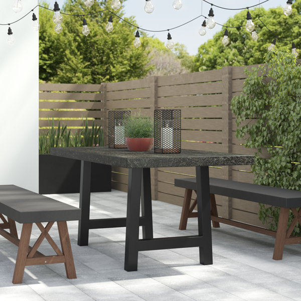 17 Stories Dorcia Outdoor Concrete Dining Table & Reviews Wayfair - 17 Stories Dorcia Outdoor Concrete Dining Table & Reviews Wayfair