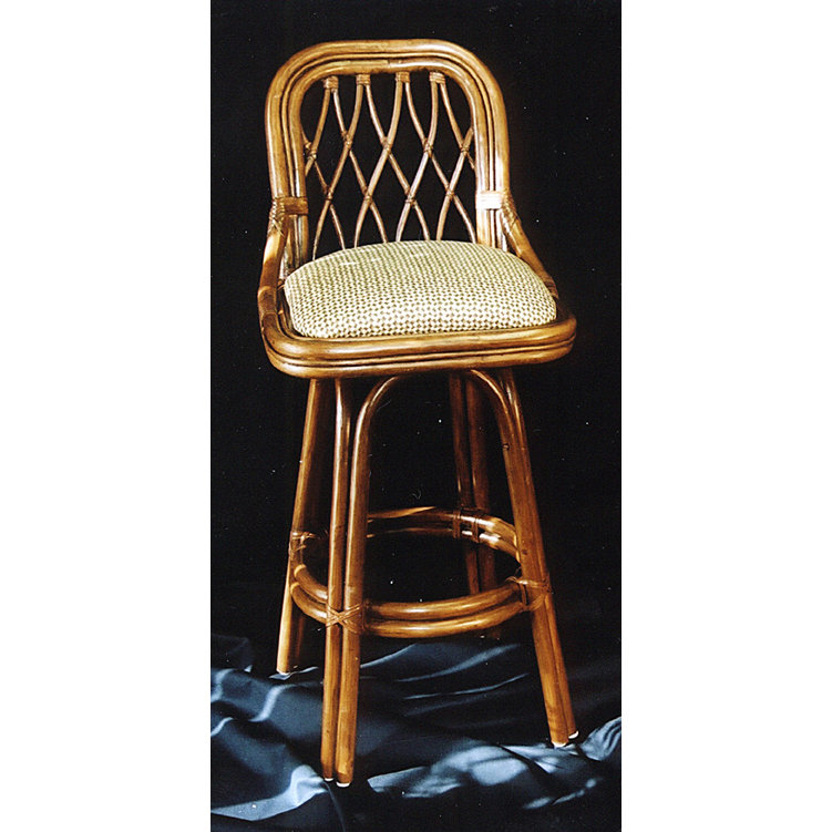 Boca Rattan Coco Cay 30" Swivel Bar Stool & Reviews Wayfair