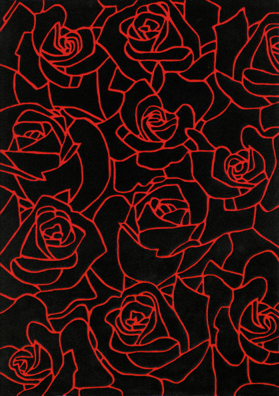 Black And Red Area Rugs dynamic rugs mystique black/red roses area rug | wayfair Black And Red Area Rugs dynamic rugs mystique black/red roses area rug | wayfair
