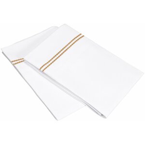 Garrick Solid-2 Line Embroidery Pillowcase (Set of 2)