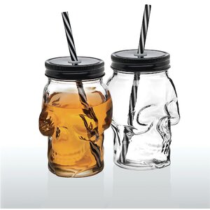 Skull Sippy Cups 16 Oz. Insulated Tumbler (Set of 2)
