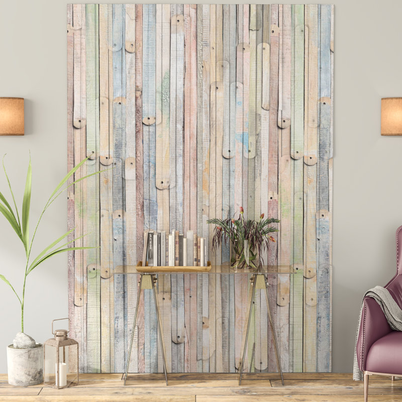 etienne vintage wood wall mural reviews allmodern