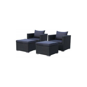 4-tlg. Sessel-Set Pepe mit Kissen von Grasekamp