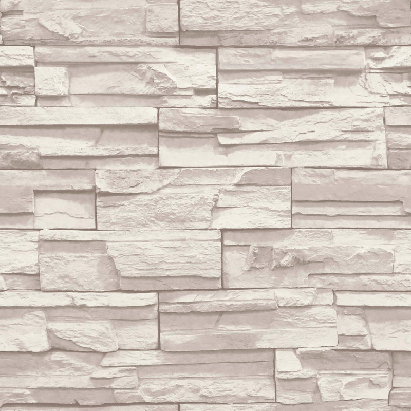 York Wallcoverings Natural Elements 33' x 20.5" Flat Stone ...