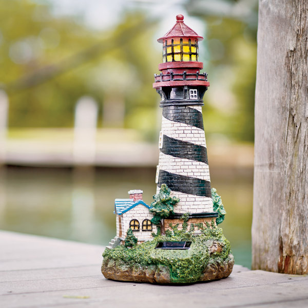 breakwater bay groton solar powered garden lighthouse decorative lantern reviews wayfair - Garden Lighthouse breakwater bay groton solar powered garden lighthouse decorative lantern reviews wayfair - Garden Lighthouse