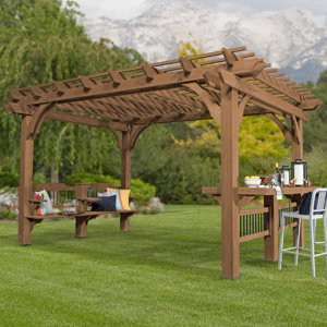Oasis 14 ft. x 10 ft. Cedar Pergola