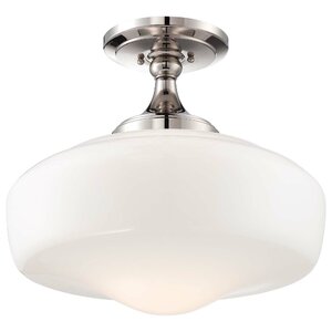 Derouen 1-Light Semi-Flush Mount