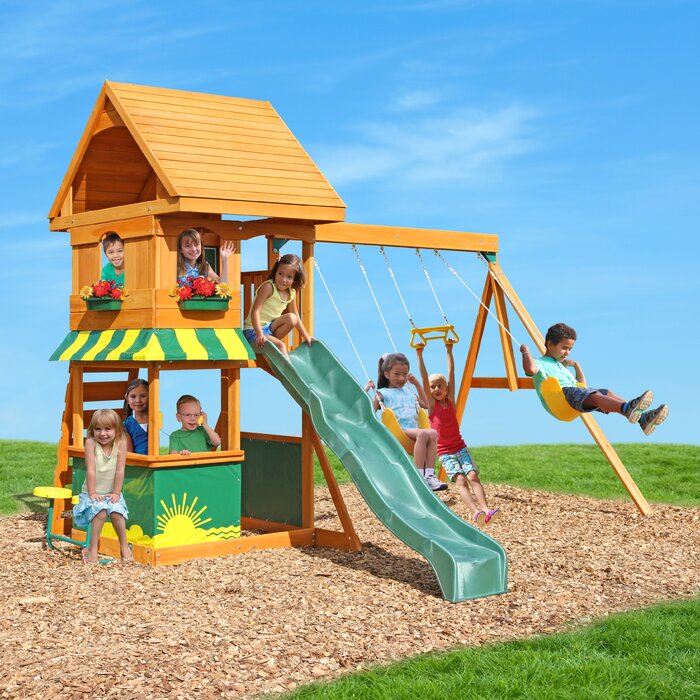 Magnolia Wooden Swing Set