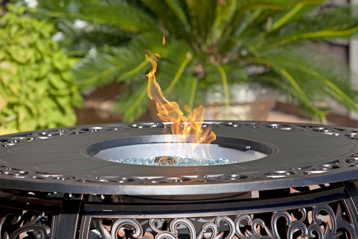 Fire Sense Toulon Aluminum Propane Fire Pit Table & Reviews Wayfair
