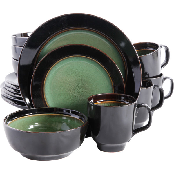 Glazed Stoneware Dinnerware Set | Wayfair Glazed Stoneware Dinnerware Set | Wayfair