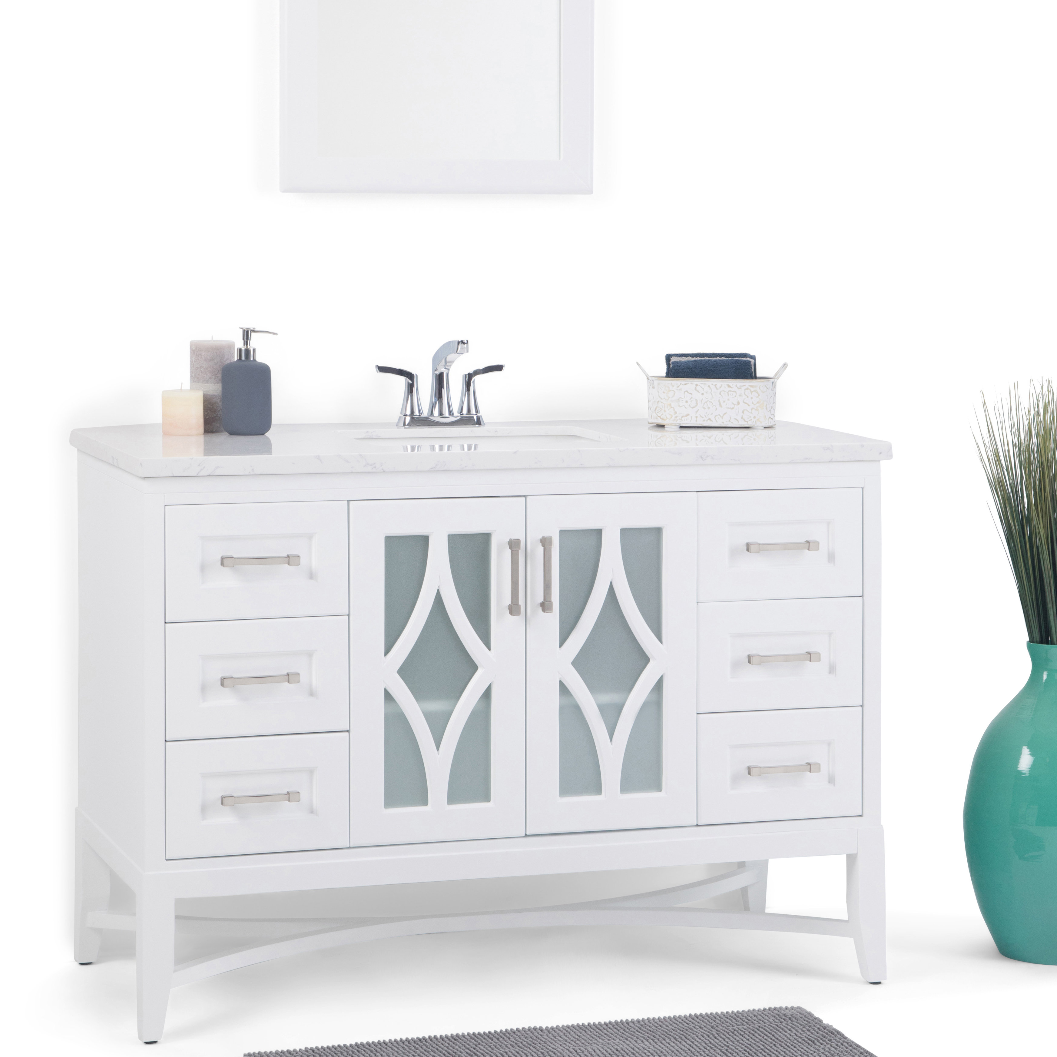 Simpli Home Bristol 49 Single Bathroom Vanity Set Wayfair