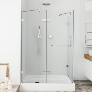 Monteray 32 x 40-in. Frameless Shower Enclosure with .375-in. Clear Glass and Chrome Hardware
