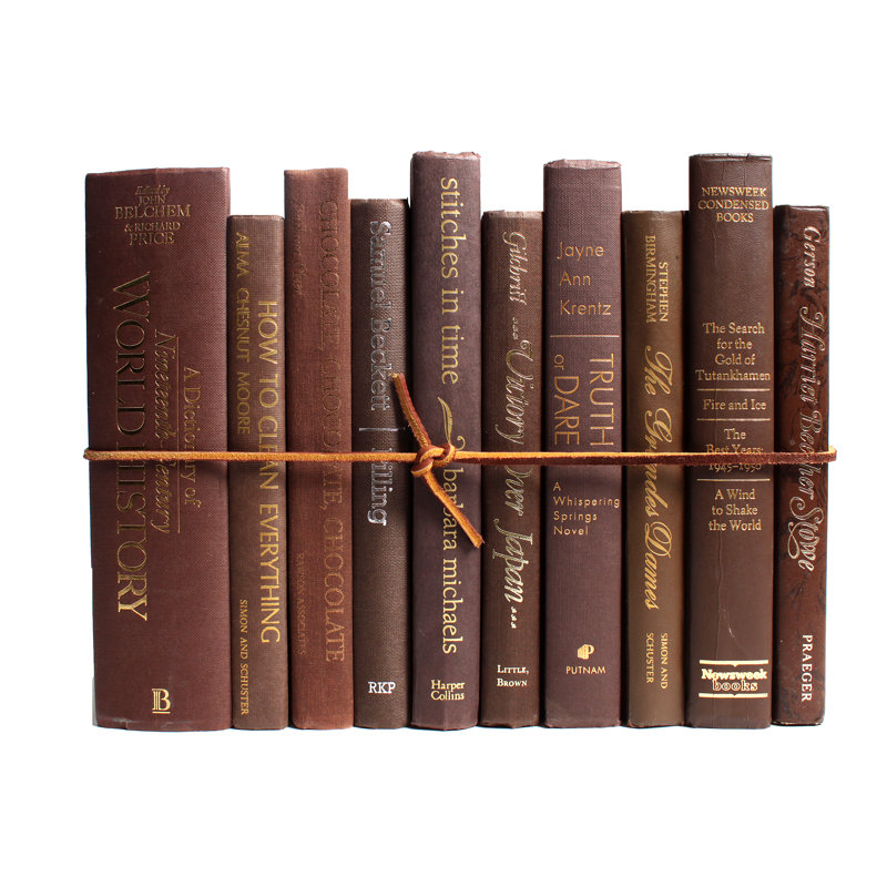 Booth Williams Authentic Decorative Books By Color Modern Coffee Authentic Decorative Books By Color Modern Coffee Colorpak 1 Linear Foot 10