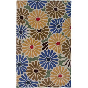 Spain Hand-Tufted Beige Area Rug