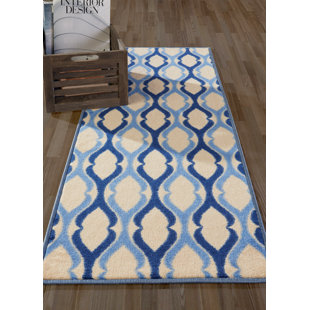Blue Moroccan Trellis Rug Wayfair Anne Moroccan Trellis Ivory Blue Area Rug