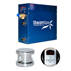SteamSpa Oasis 7.5 KW QuickStart Steam Bath Generator Package