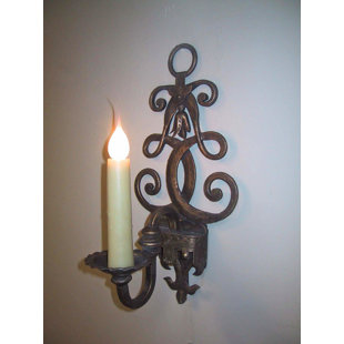 Fleur De Lis Wall Sconce Wayfair Fleur De Lis 1 Light Candle Wall