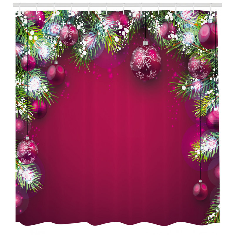 East Urban Home Ambesonne Christmas Shower Curtain Traditional