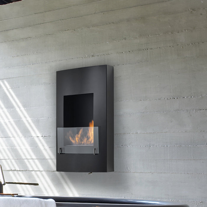 Eco Feu Hollywood Wall Mounted Ethanol Fireplace Wayfair Ca
