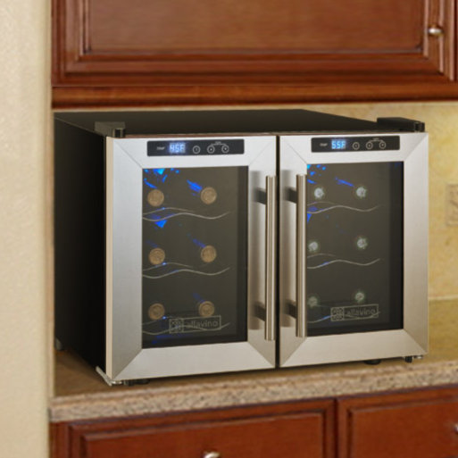 Allavino 12 Bottle Cascina Series Dual Zone Freestanding Wine Cooler