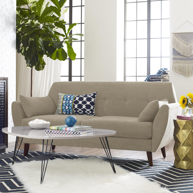 Elle Decor Amelie MidCentury Modern Loveseat & Reviews Wayfair