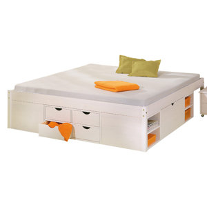 Funktionsbett Martin mit Stauraum, 160 × 200 cm..