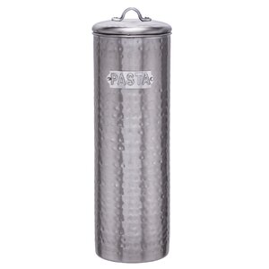 Brushed Nickel Hammered Kitchen Canister