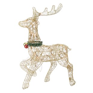 Gold Animal Reindeer Outdoor Christmas Decorations You Ll Love