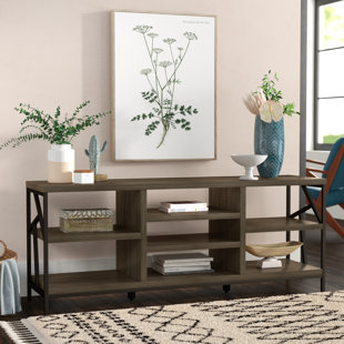 Storage Console Cabinet Wayfair Derwood Metal Distressed Storage Console Table