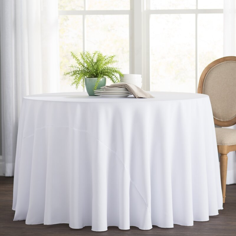 Wayfair Basics™ Wayfair Basics Polyester Round Tablecloth ...