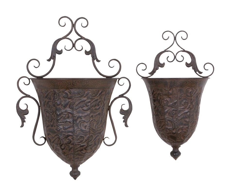 Metal Wall Planter Set Reviews Joss Main   Metal Wall Planter Set 