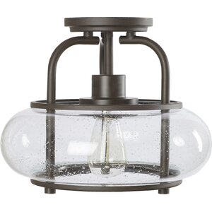 Braxton Traditional 1-Light Semi Flush Mount